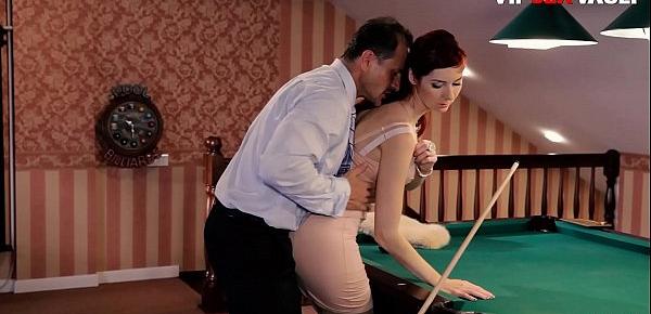  VIP SEX VAULT - Erotic Sex On The Pool Table With A Very Beautiful Babe - Kattie Gold
